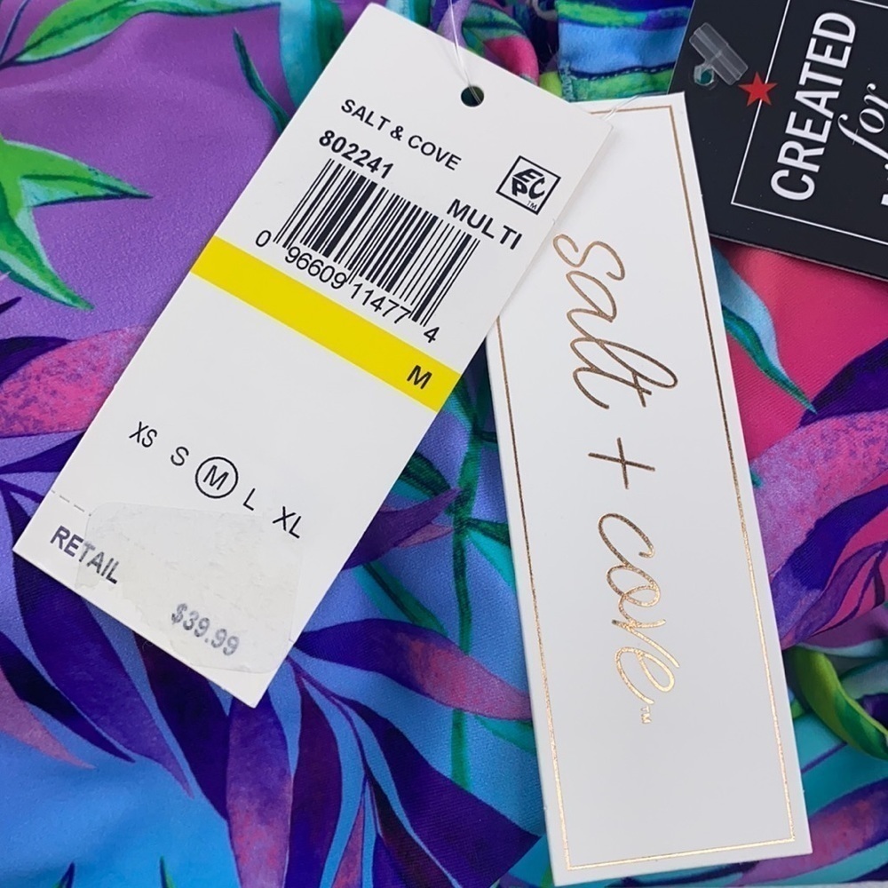 SALT & Cove Colorful Palms One Piece Swimsuit - Picture 8 of 10